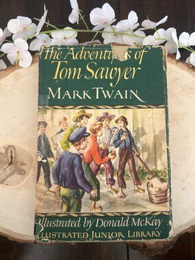The Adventures of Tom Sawyer by Mark Twain Illustrated Junior Library 1948